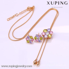 61996- Perfect Design Imitation Xuping Jewelry, Crystal Jewelry Set